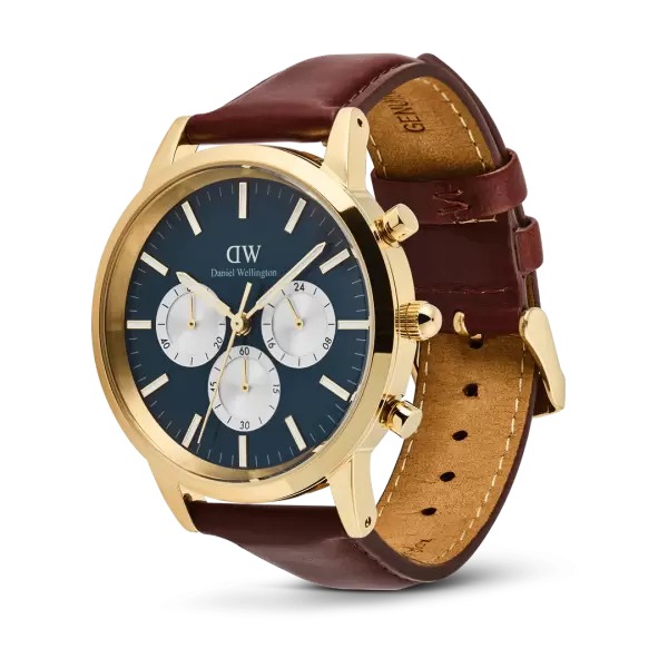 Đồng hồ Iconic Chronograph St Mawes Arctic Panda - Vàng