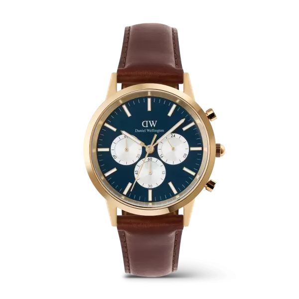 Đồng hồ Iconic Chronograph St Mawes Arctic Panda - Vàng