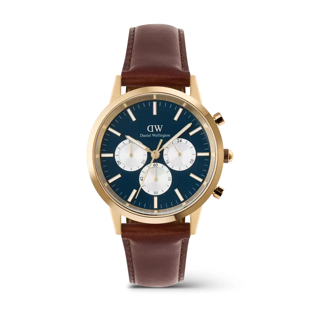 Đồng hồ Iconic Chronograph St Mawes Arctic Panda - Vàng