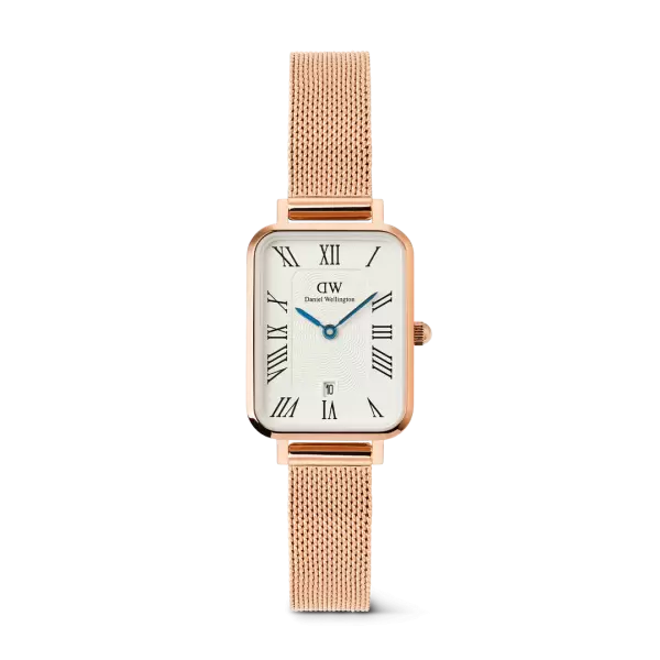 Đồng hồ Quadro Melrose Roman Numerals Date - Vàng hồng