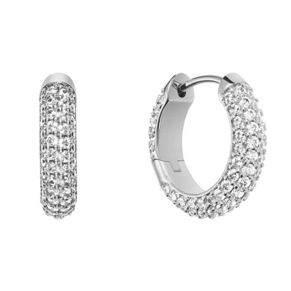 Bông tai Pavé Crystal - Bạc