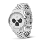 Đồng hồ Iconic Chronograph Arch 5-Link Off- White Panda - Bạc
